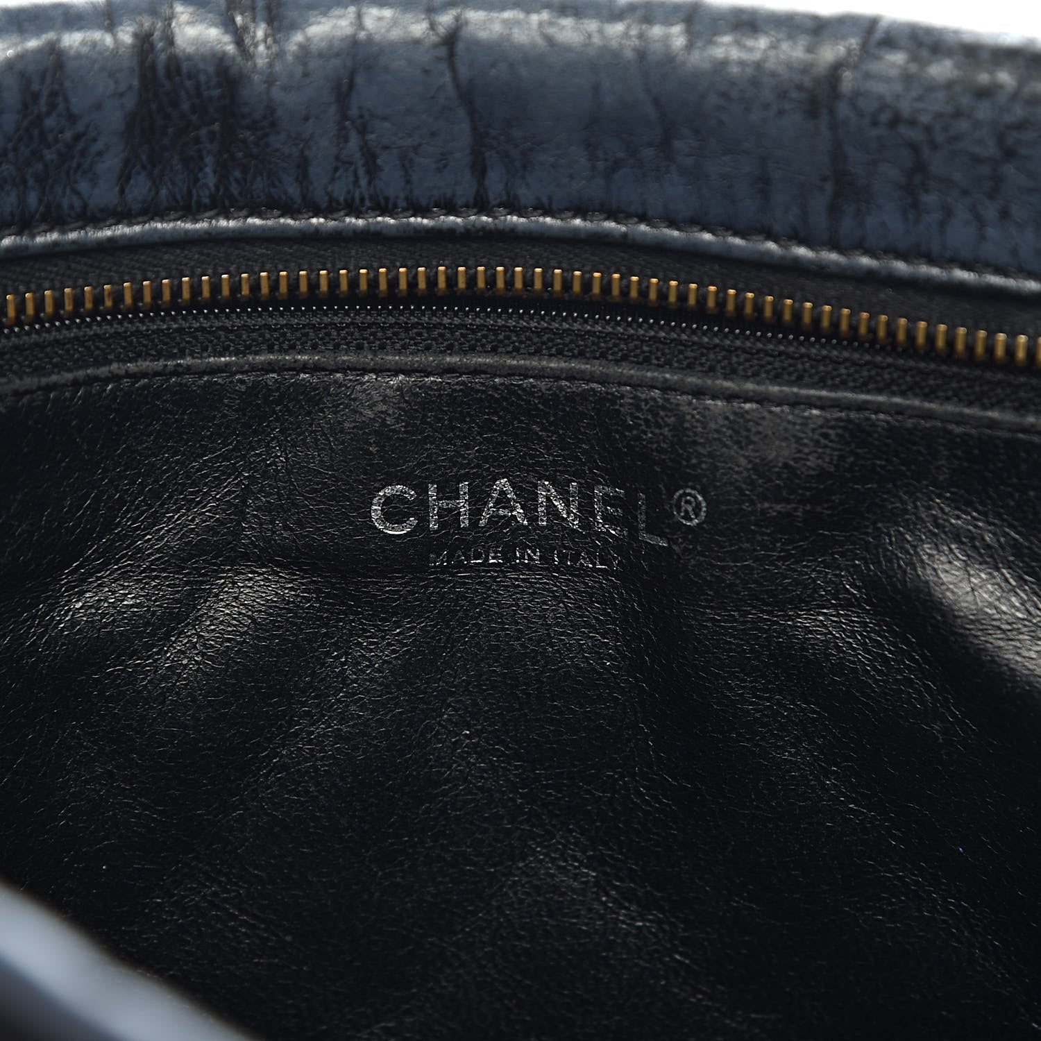 Chanel Metallic Aged Calfskin Quilted Large Reissue Camera Case Black 6 of 12