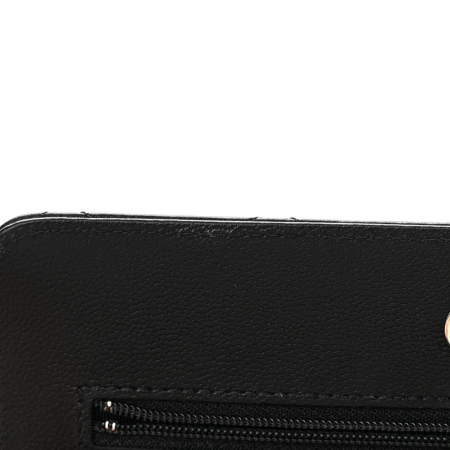 Chanel Goatskin Quilted Quilted Like A Wallet Wallet On Chain WOC Black 14 of 17