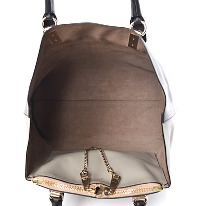 Chloe Smooth Calfskin Medium Baylee Two Tone Tote Marshmallow Grey Black 5 of 15