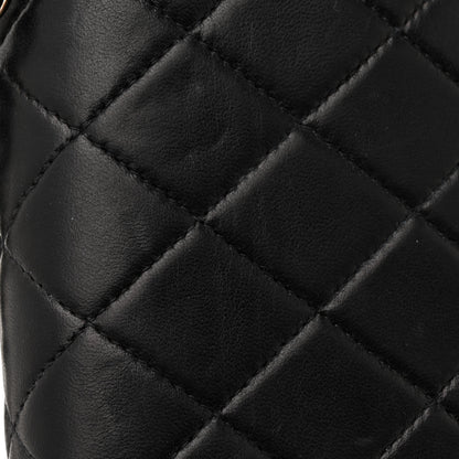 Chanel Lambskin Quilted Medium Double Flap Black 13 of 13