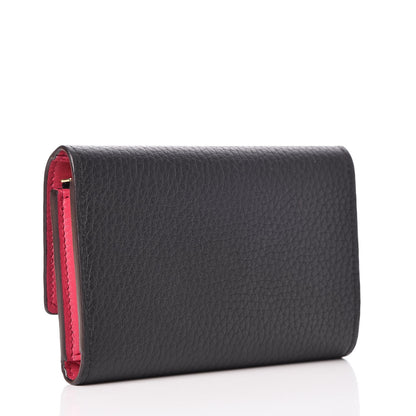 Louis Vuitton Taurillon Capucines Compact Wallet Black 3 of 8