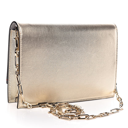Valentino Garavani Metallic Nappa Small VCase Bag Platinum 3 of 9