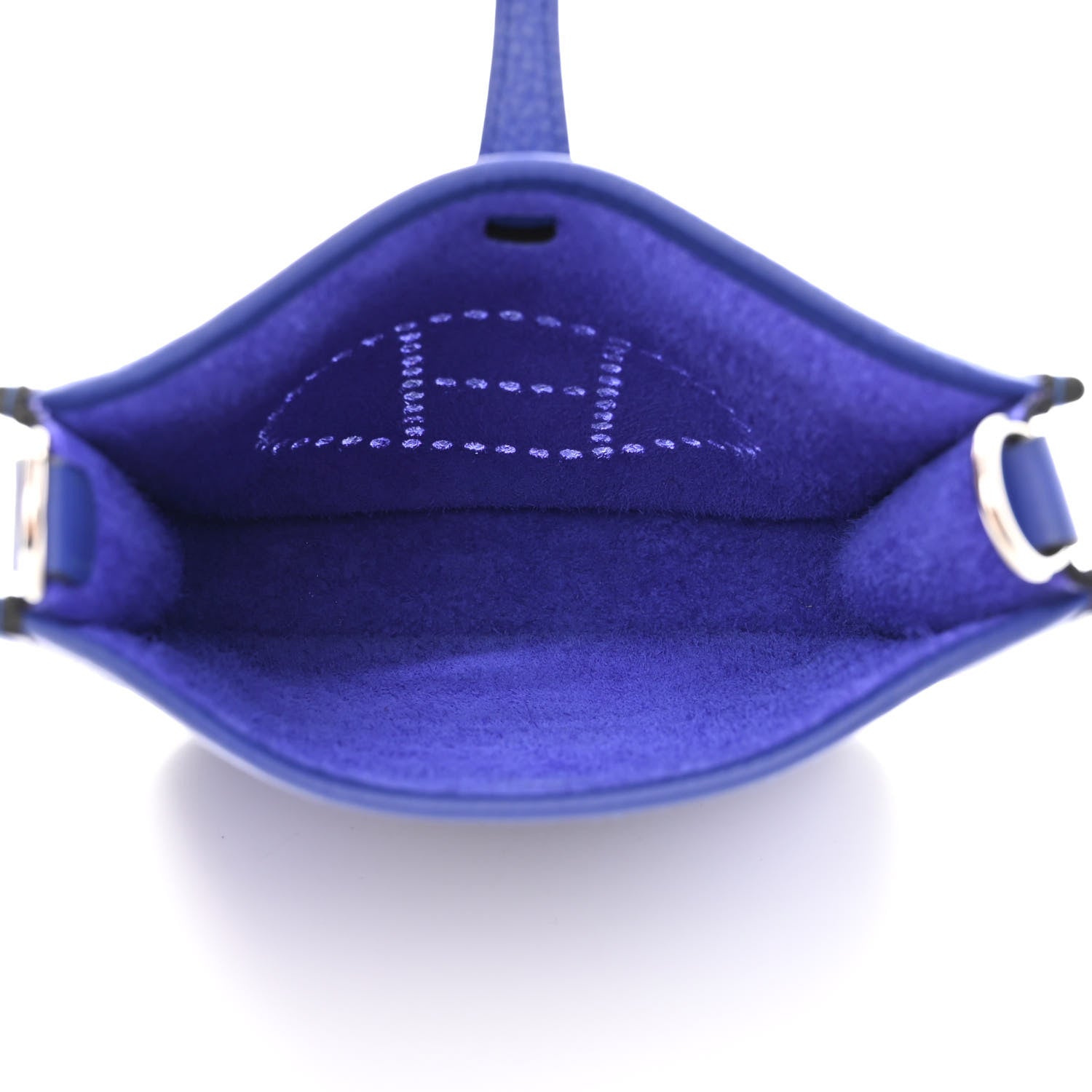 Hermes Taurillon Clemence Evelyne TPM Bleu Electrique 4 of 11