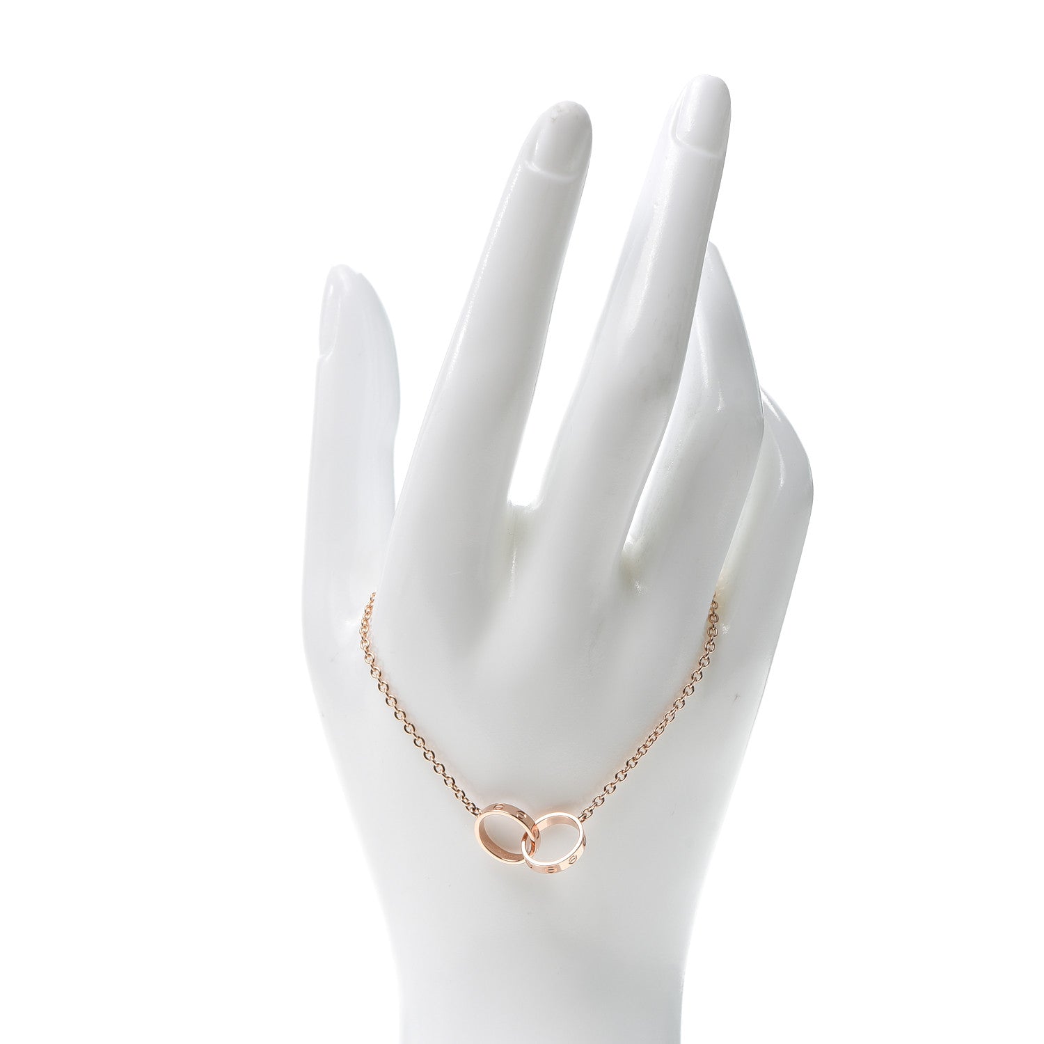 Cartier 18K Pink Gold Interlocking LOVE Bracelet 2 of 6