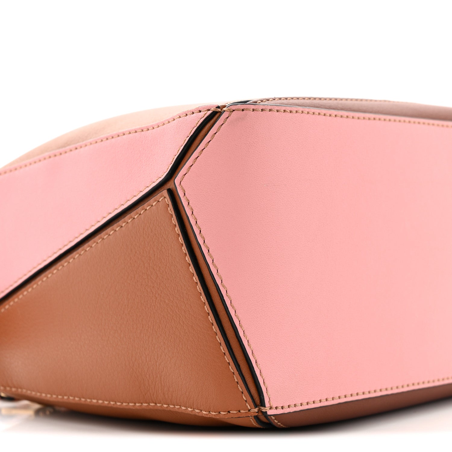 Loewe Calfskin Small Puzzle Bag Tan Medium Pink 8 of 13