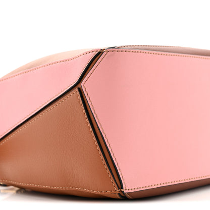 Loewe Calfskin Small Puzzle Bag Tan Medium Pink 8 of 13