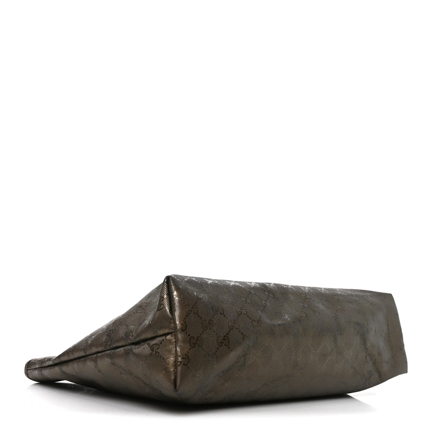 Imprime Monogram Medium Zippered Shopping Tote Pewter