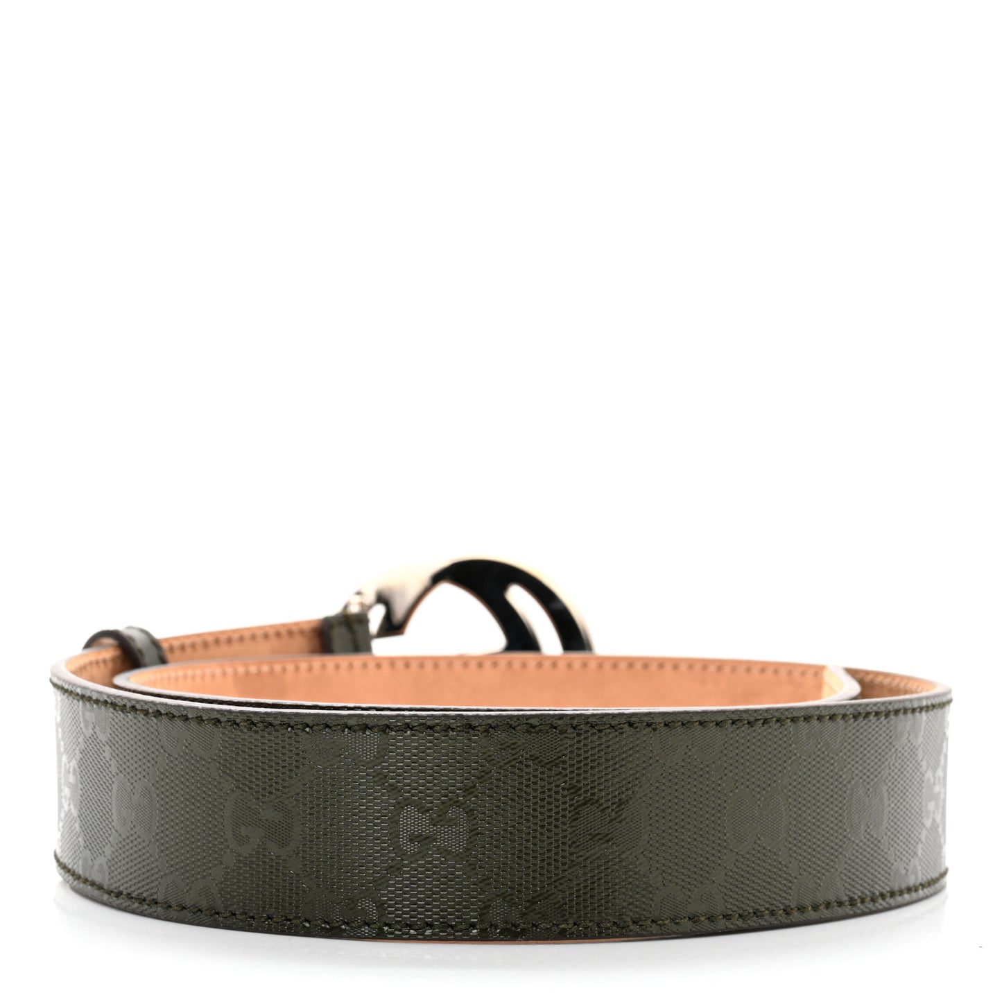 Imprime Monogram Interlocking G Belt 80 32 Military