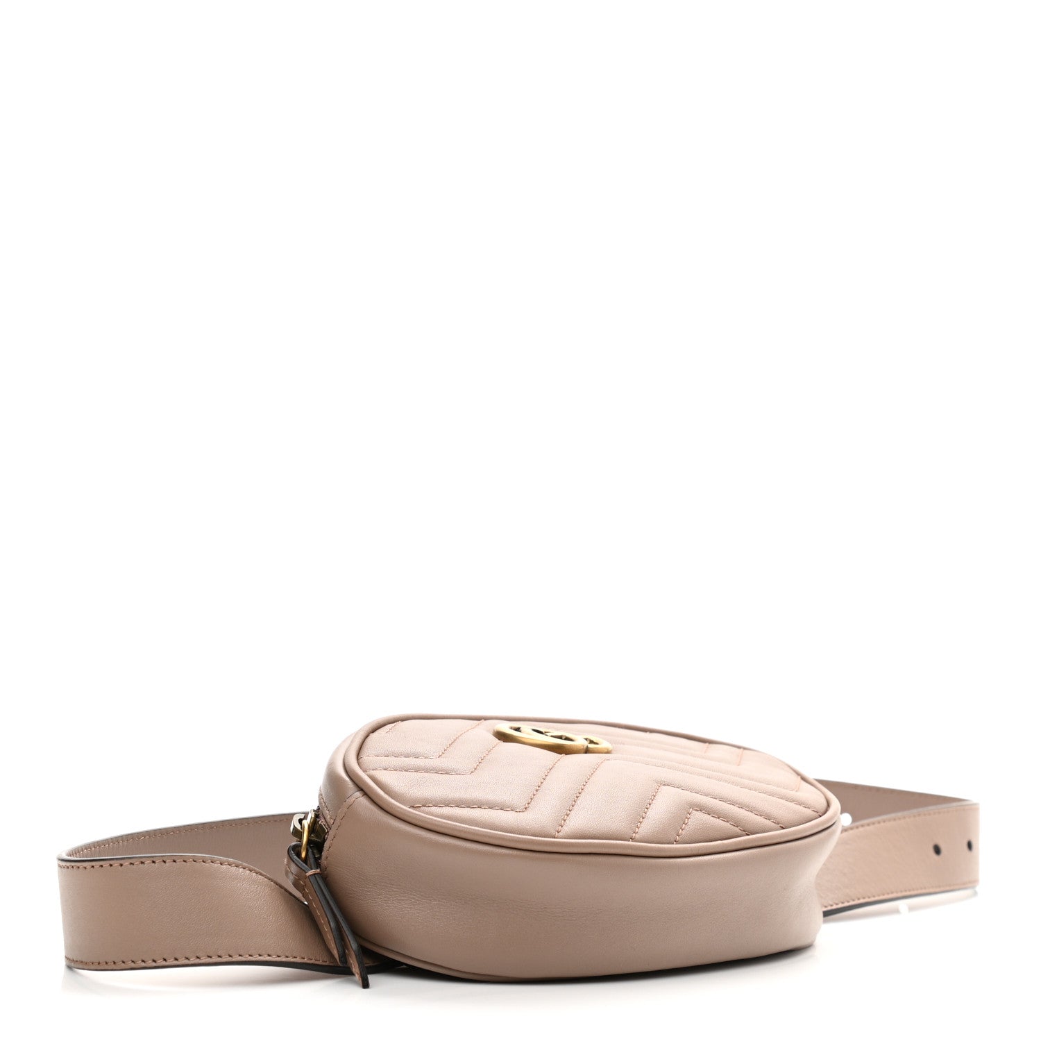 Gucci Calfskin Matelasse GG Marmont Belt Bag 85 34 Porcelain Rose 4 of 10