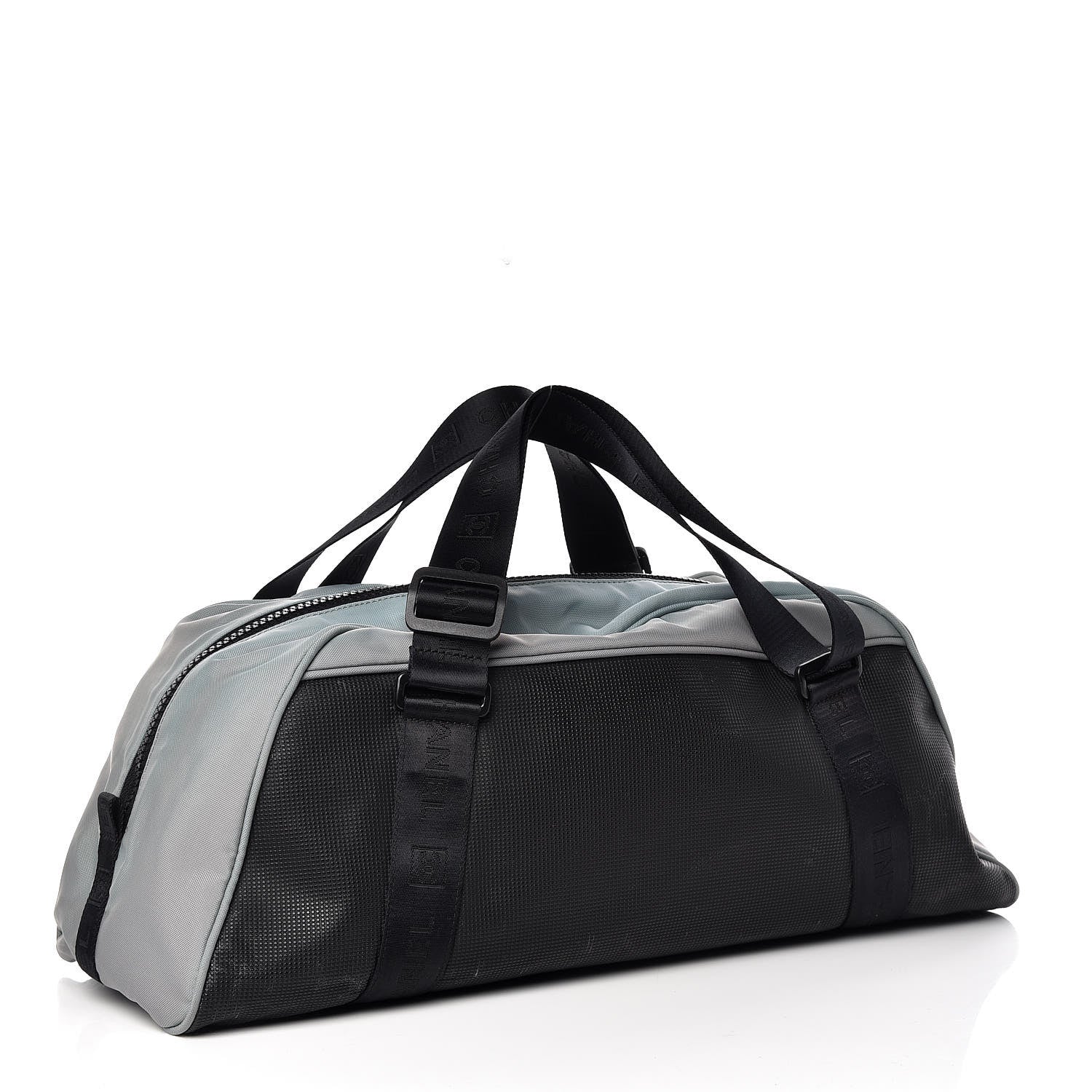 Chanel Nylon Sport Logo Duffel Black Blue 3 of 16