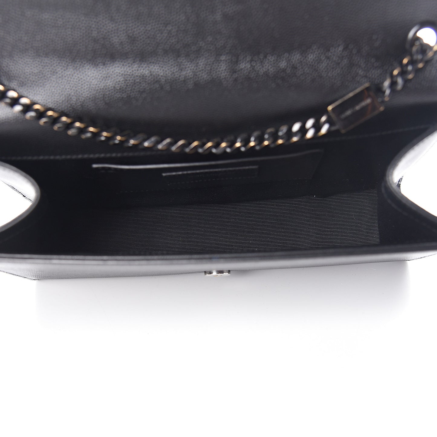 Grain De Poudre Medium Classic Monogram Kate Satchel Black