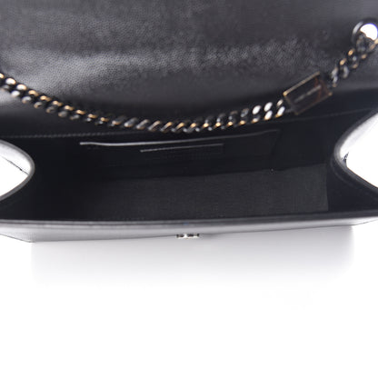 Saint Laurent Grain De Poudre Medium Classic Monogram Kate Satchel Black 5 of 10