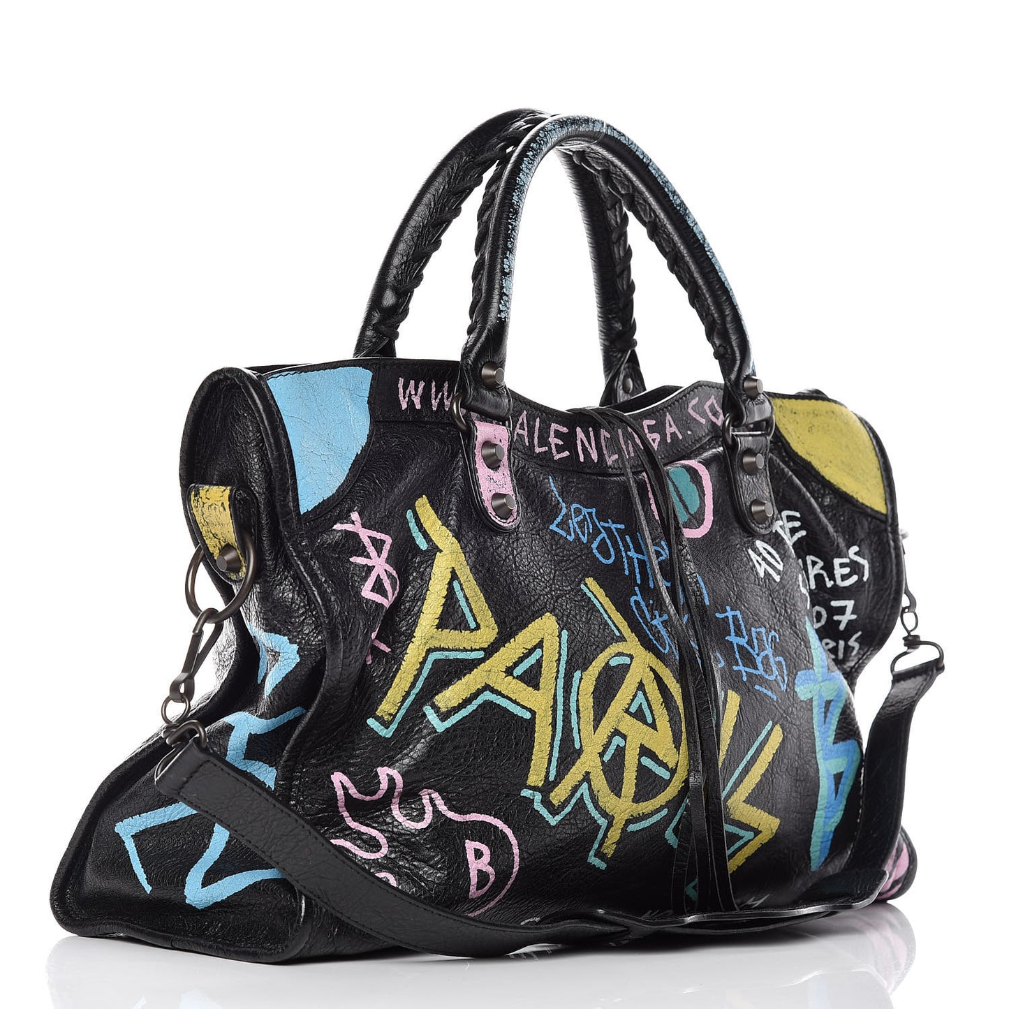 Agneau Graffiti All Over Classic Hardware City Black Multicolor