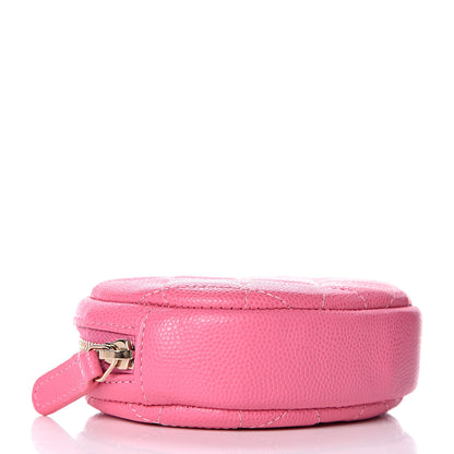 Chanel Iridescent Caviar Quilted Zip Around Classic Coin Purse Pink 4 of 8