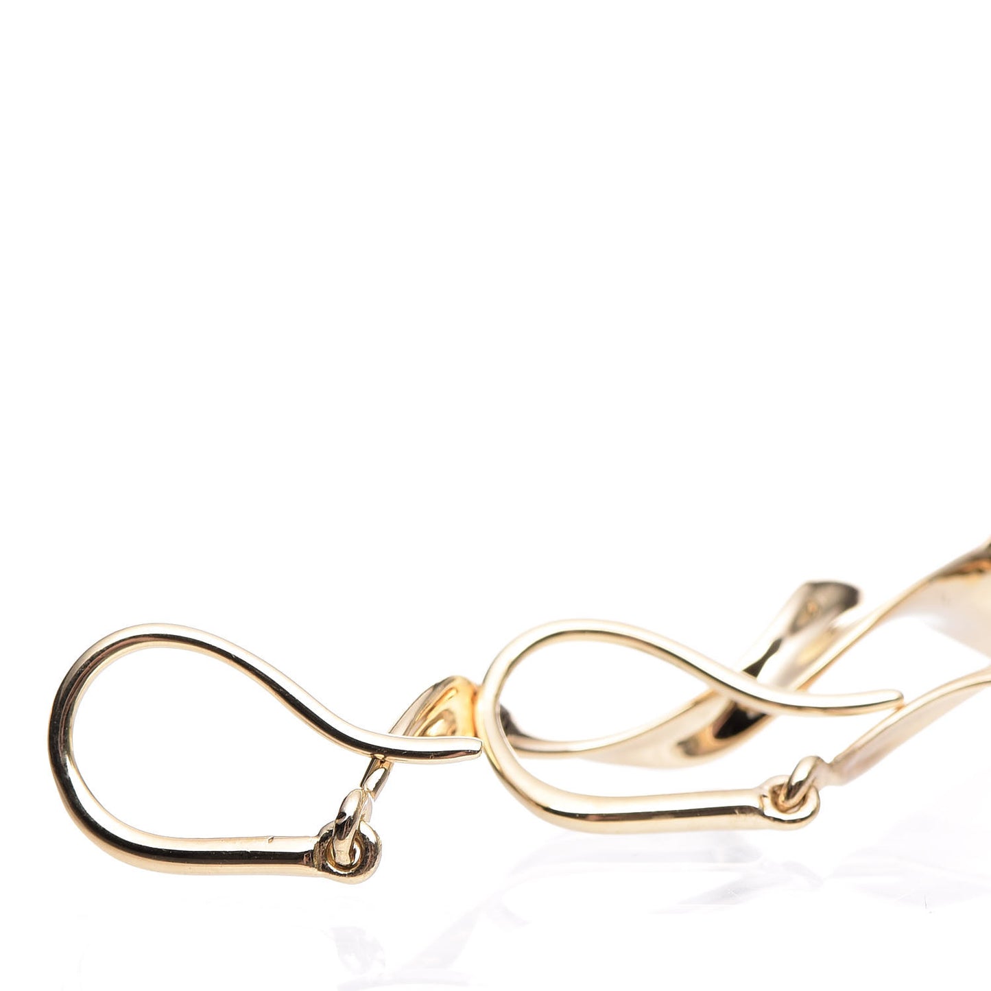 18K Yellow Gold Frank Gehry Orchid Drop Earrings
