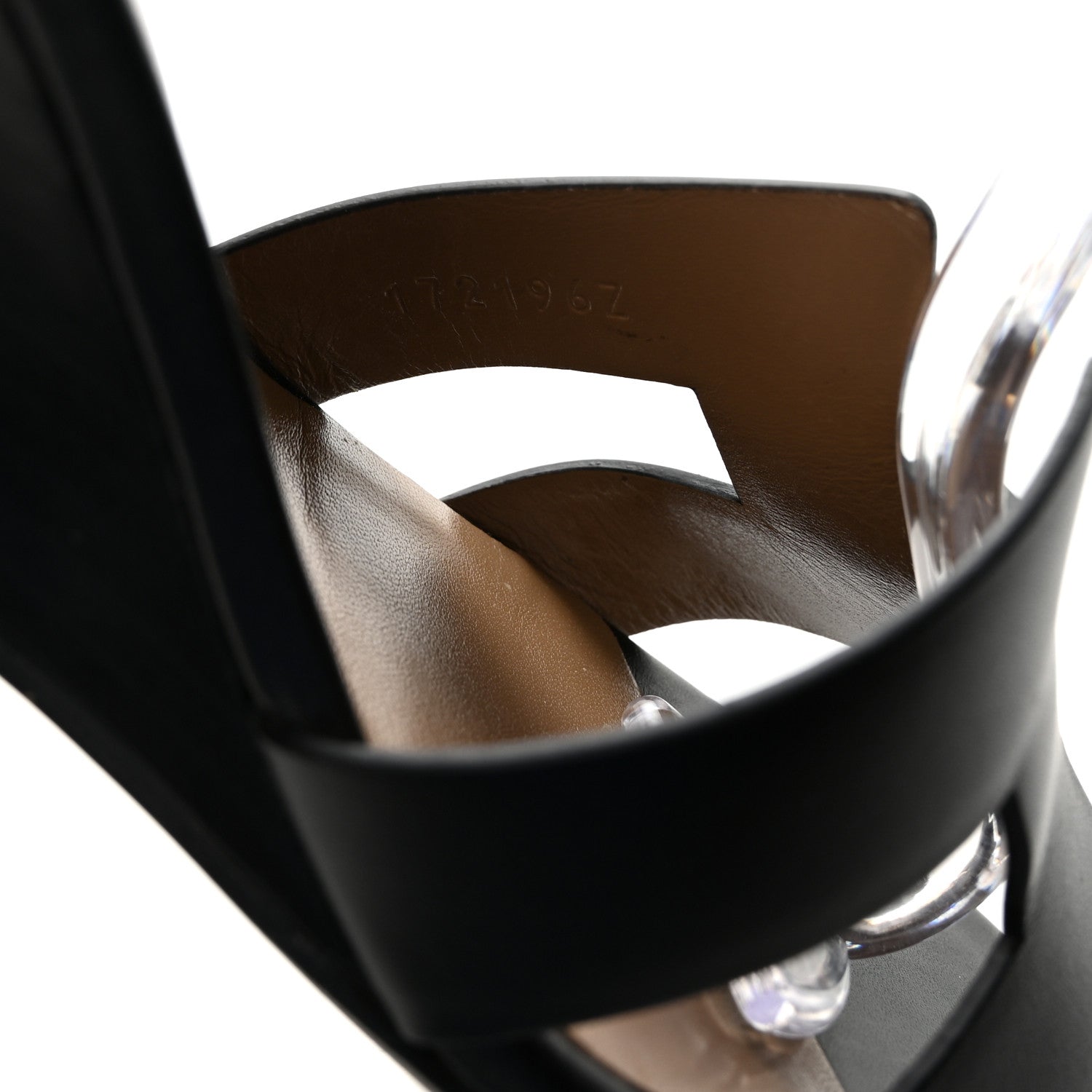 Hermes Calfskin Legend Wedge Sandals 39.5 Black 9 of 10