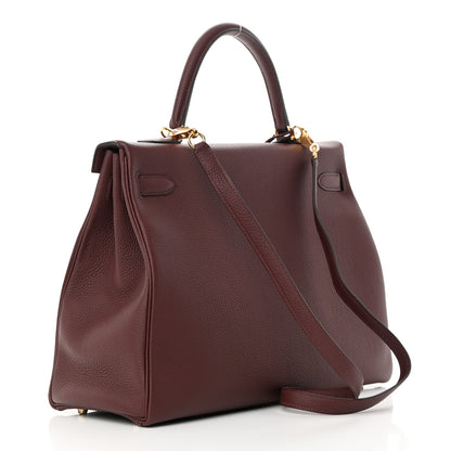 Hermes Togo Kelly Retourne 35 Rouge H 2 of 11