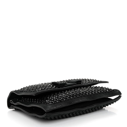 Salvatore Ferragamo Suede Crystal Embellished Small Viva Bow Shoulder Bag Black 4 of 11