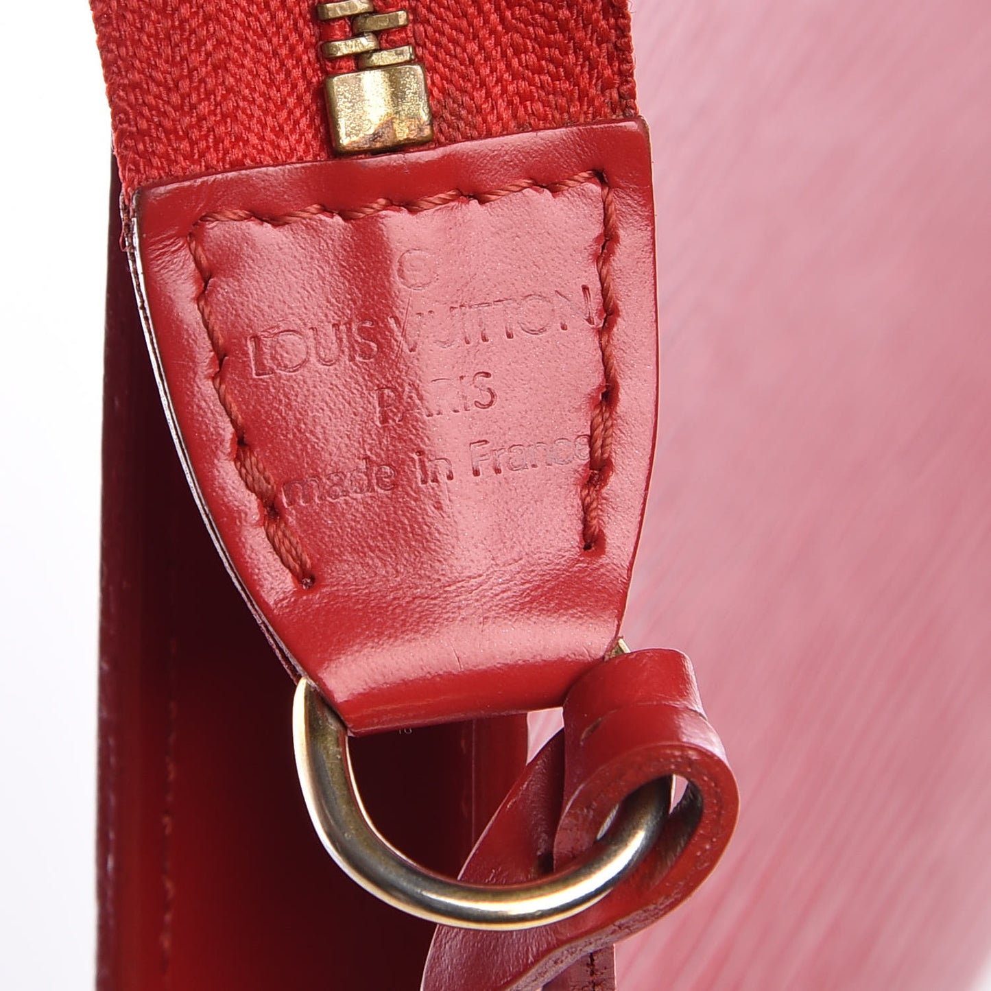 Epi Pochette Accessories 24 Castillan Red