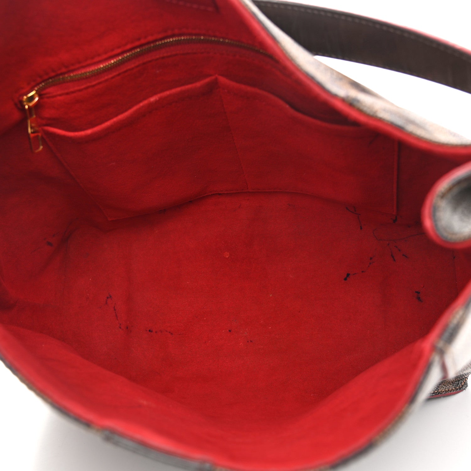 Louis Vuitton Damier Ebene Caissa Hobo Cherry 5 of 22