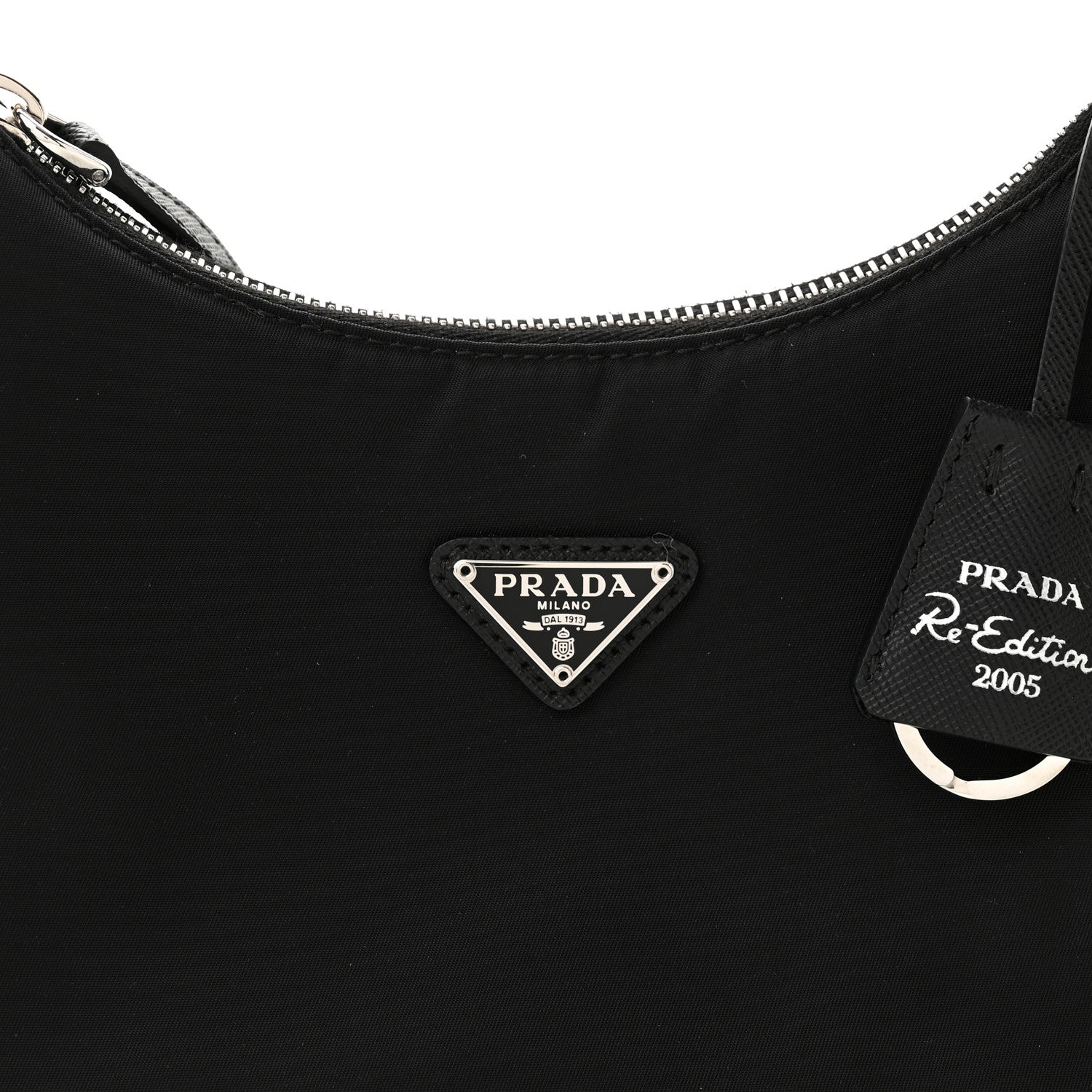 Prada Tessuto Nylon Mini Re-Edition 2000 Bag Black 7 of 10