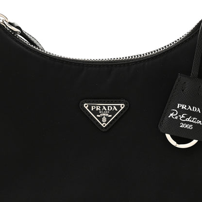 Prada Tessuto Nylon Mini Re-Edition 2000 Bag Black 7 of 10