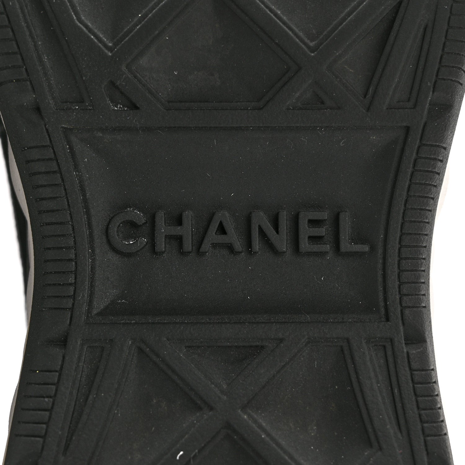 Chanel Velvet Calfskin Mixed Fibers CC Sneakers 37 Black 7 of 8