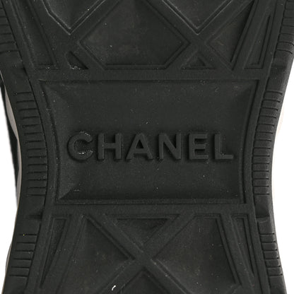 Chanel Velvet Calfskin Mixed Fibers CC Sneakers 37 Black 7 of 8