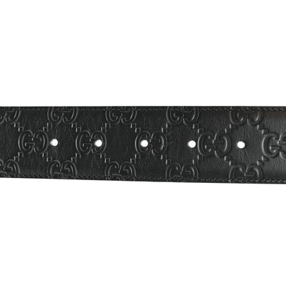 Gucci Guccissima Signature Interlocking G 40mm Belt 105 42 Black 3 of 8