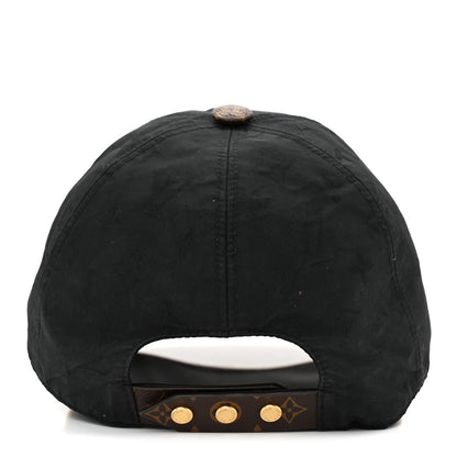 Louis Vuitton Polyester Silk Monogram LV Get Ready Cap Black 6 of 9