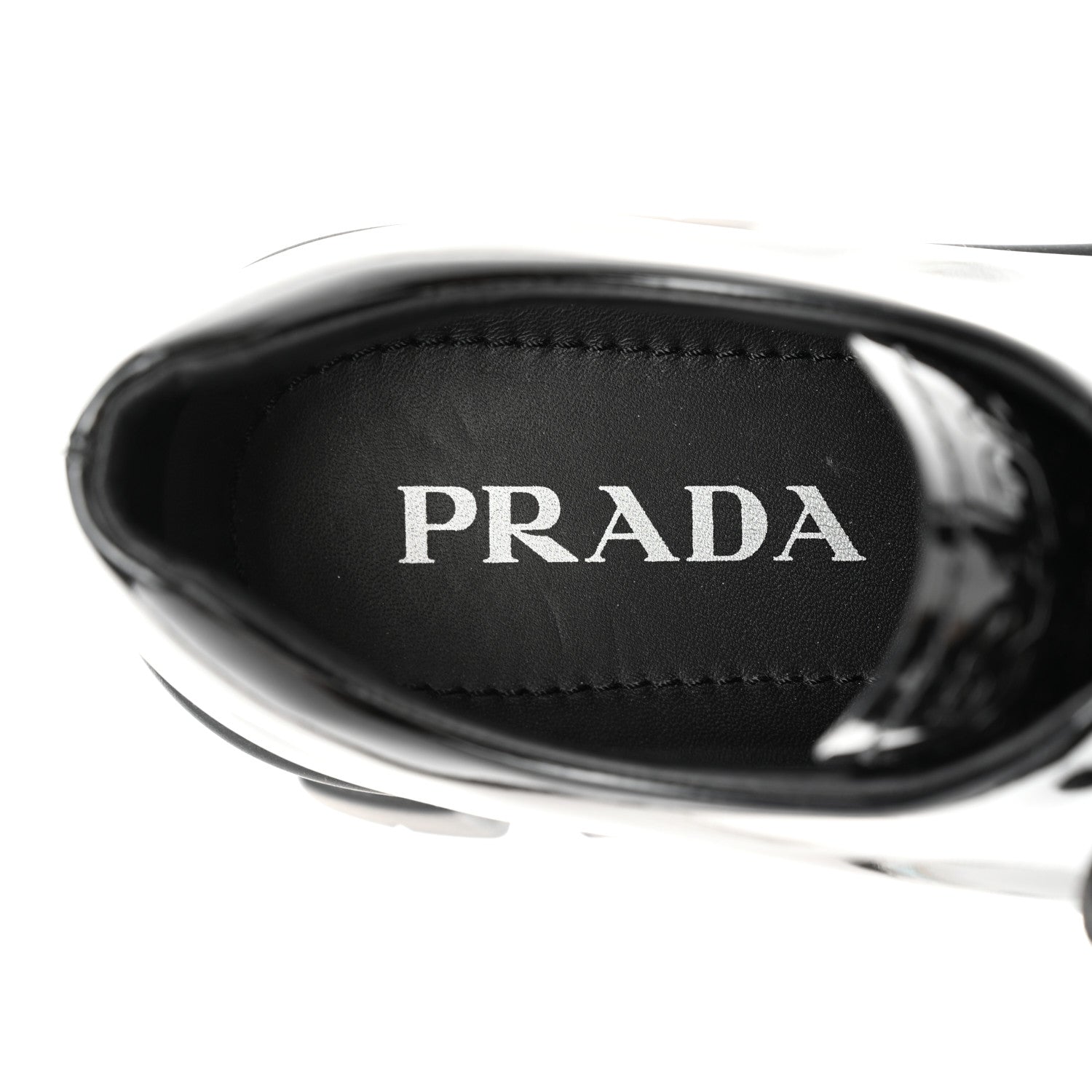 Prada Vernice Monolith 55mm Derby Loafers 39 Black 8 of 11