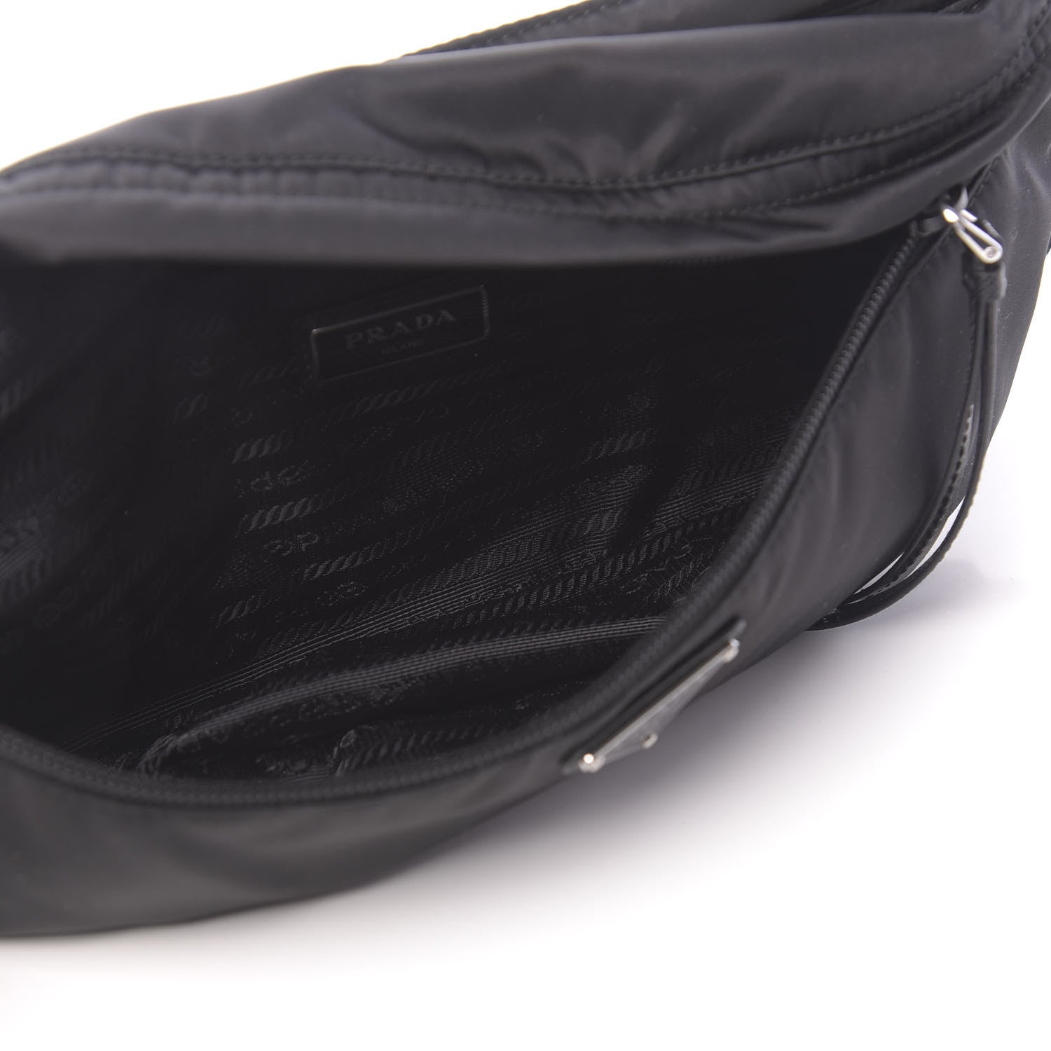 Prada Tessuto Nylon Belt Bag Black 6 of 11