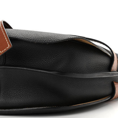 Loewe Grained Calfskin Small Gate Crossbody Bag Pecan Black 9 of 12