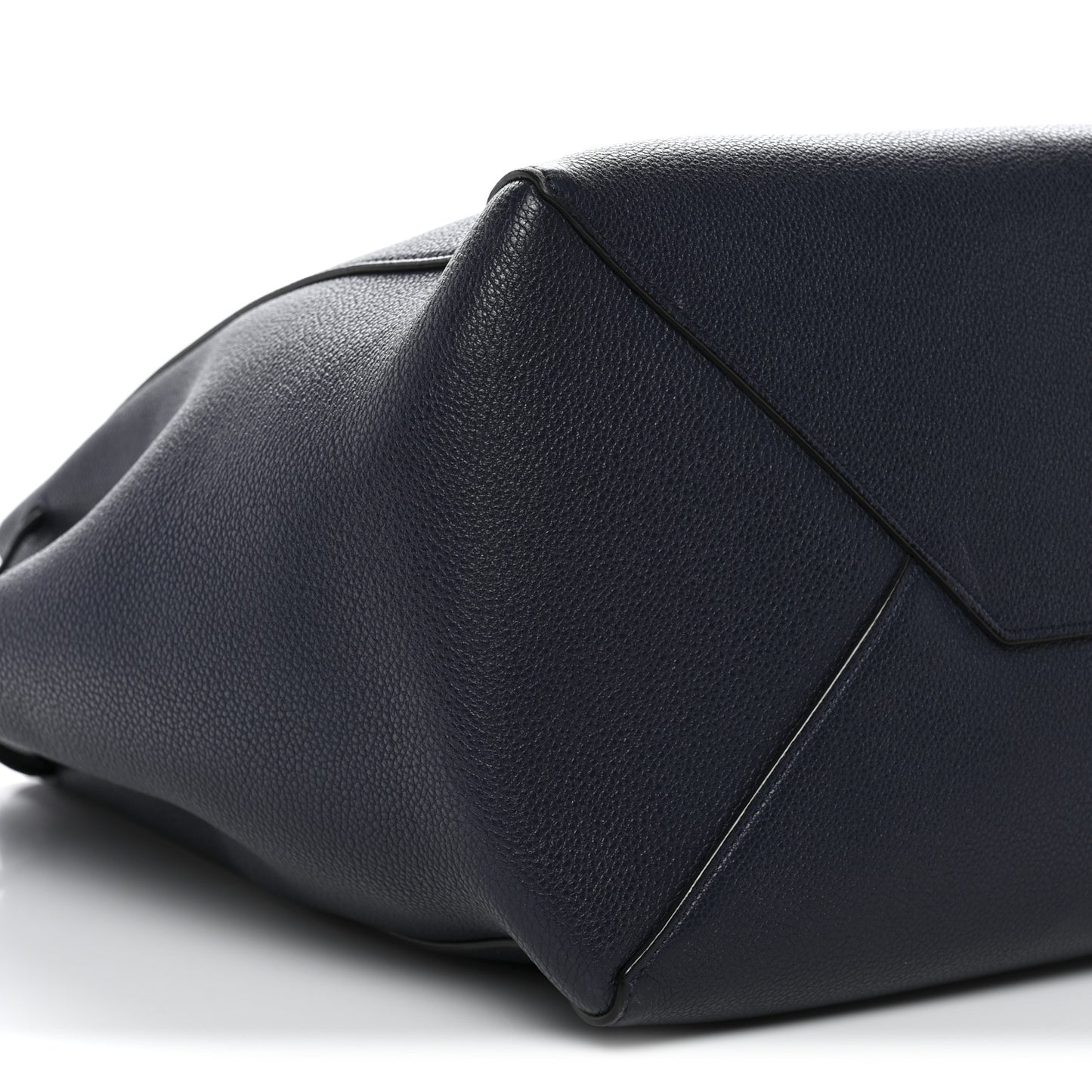 Soft Grained Calfskin Small Belt Cabas Phantom Navy