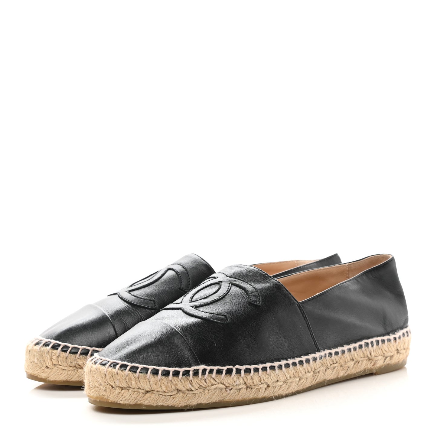 Lambskin CC Espadrilles 41 Black