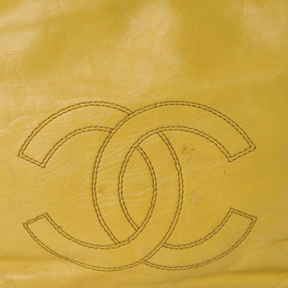 Chanel Lambskin Bekko Chain CC Shopping Tote Chartreuse 24 of 28
