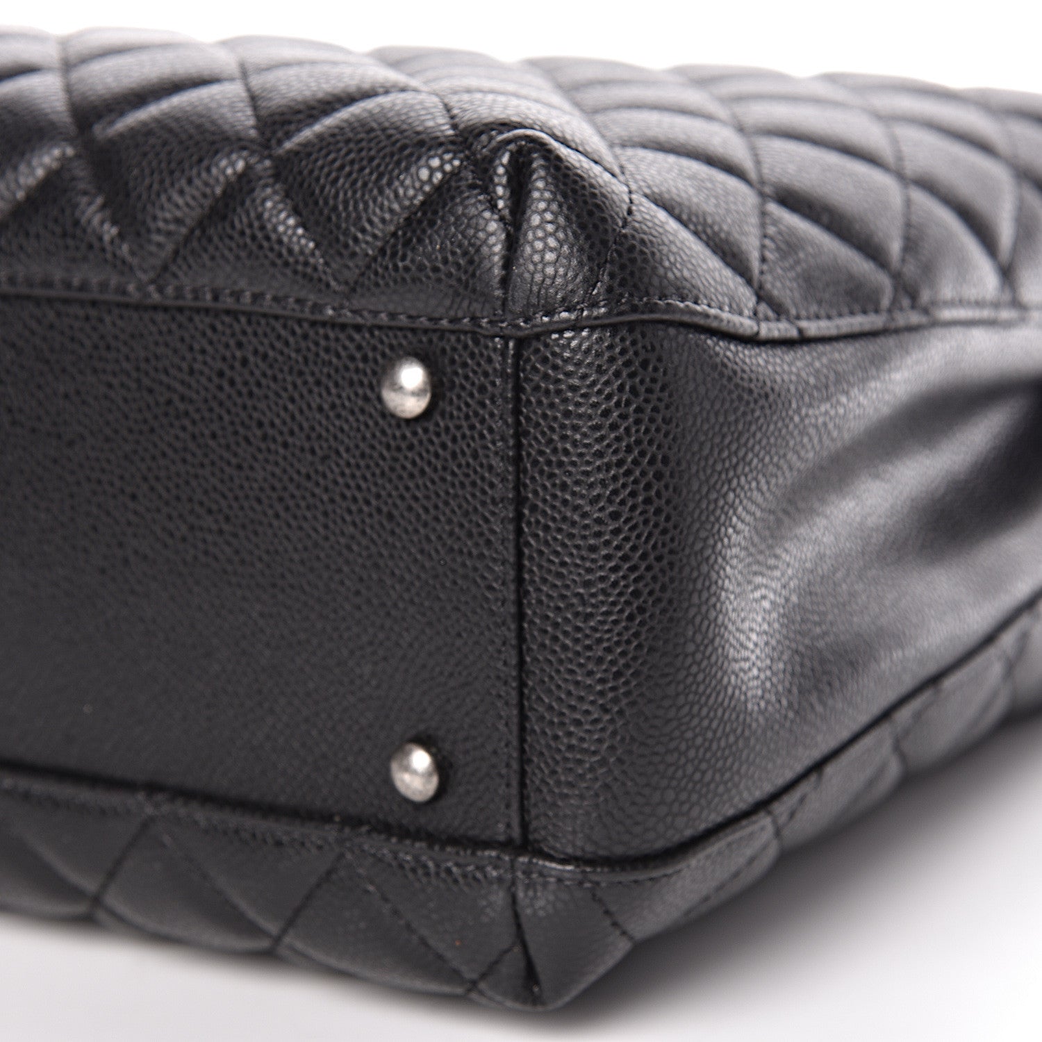 Chanel Caviar Quilted City Shopping Tote Black 9 of 10