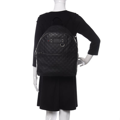 Gucci Guccissima Classic Backpack Black 2 of 9