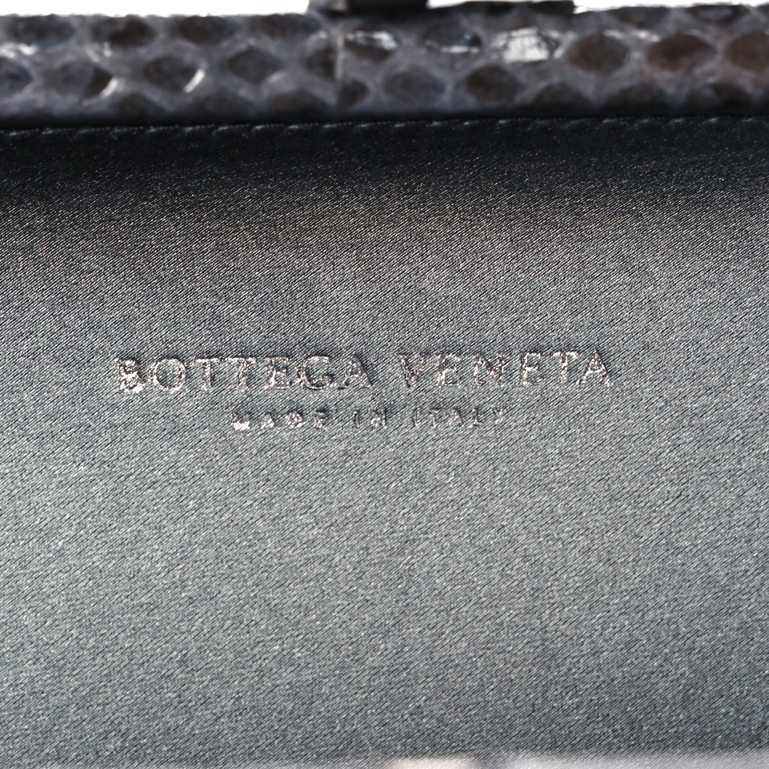 Bottega Veneta Satin Ayers Intreccio Impero Stretch Knot Clutch Grey 6 of 8