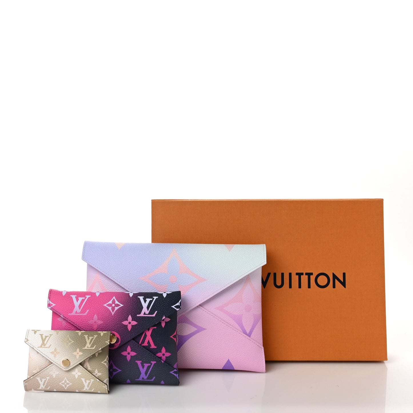 Monogram Giant Spring In The City Kirigami Pochette Set Sunrise Pastel Midnight Fuchsia Sunset Kaki