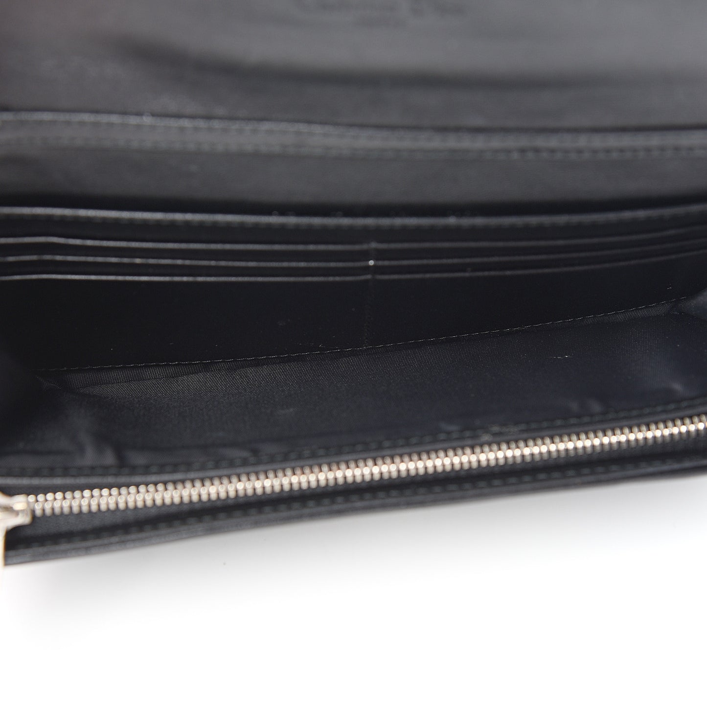 Lambskin Cannage Lady Dior Rendezvous Wallet On Chain Black