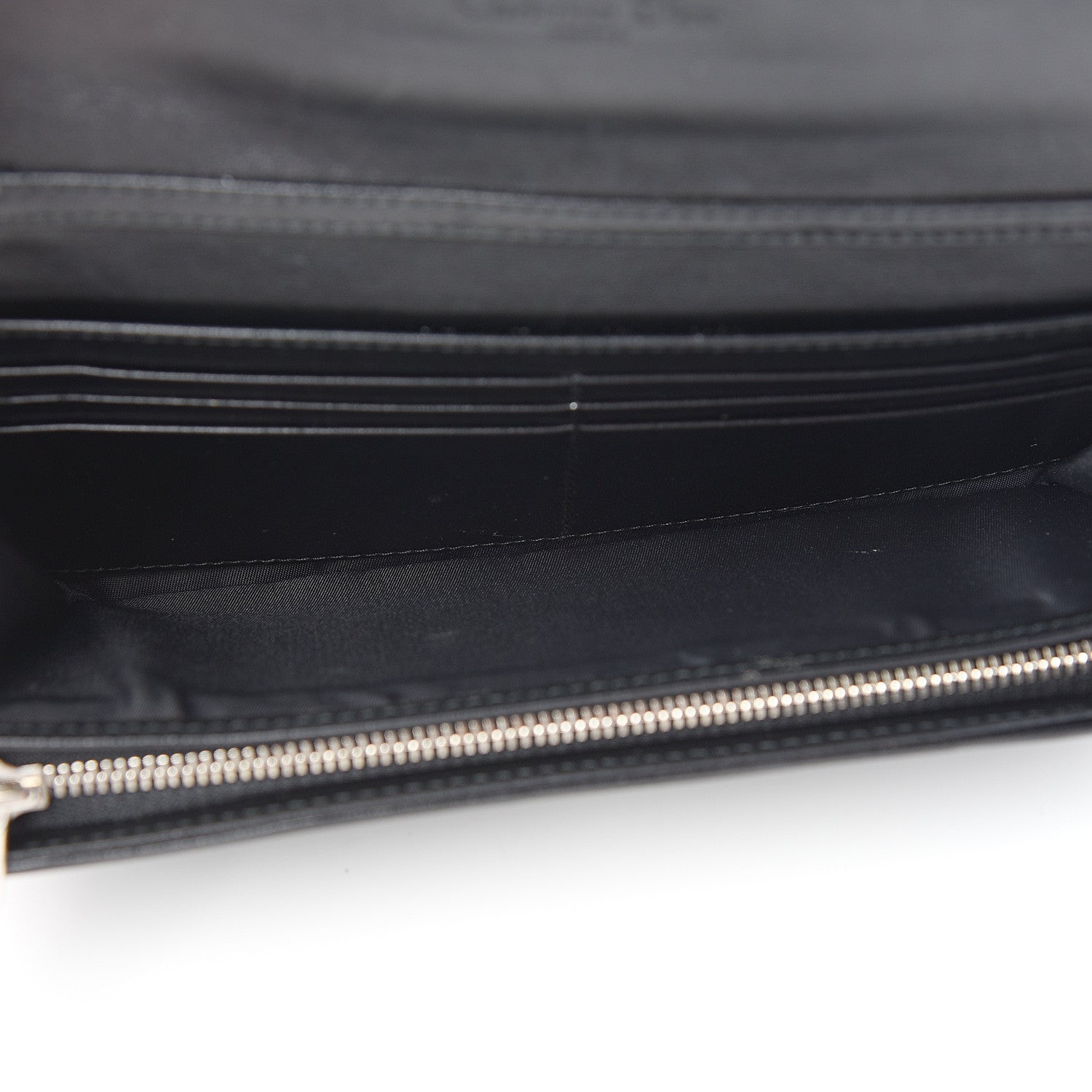 Christian Dior Lambskin Cannage Lady Dior Rendezvous Wallet On Chain Black 4 of 10