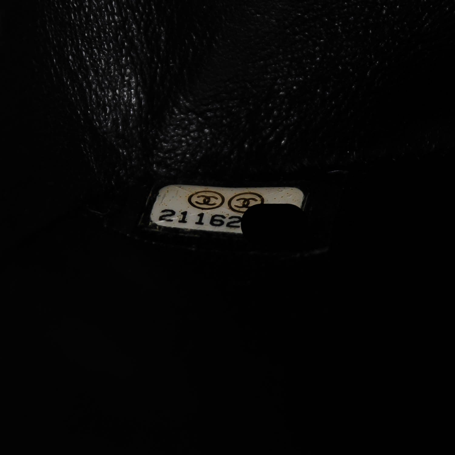 Chanel Lambskin Hand Painted Medium Double Flap Black 9 of 9