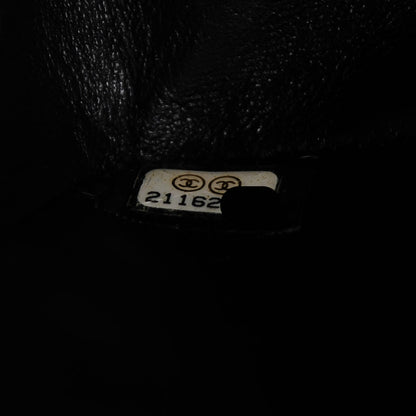 Chanel Lambskin Hand Painted Medium Double Flap Black 9 of 9