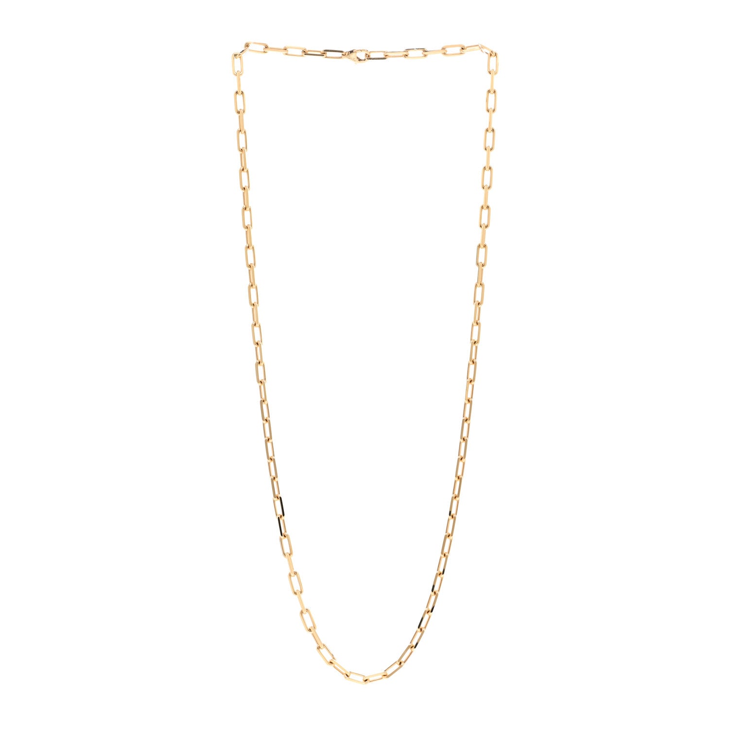 Cartier 18K Yellow Gold SM Santos De Cartier Link Necklace 22" 3 of 5