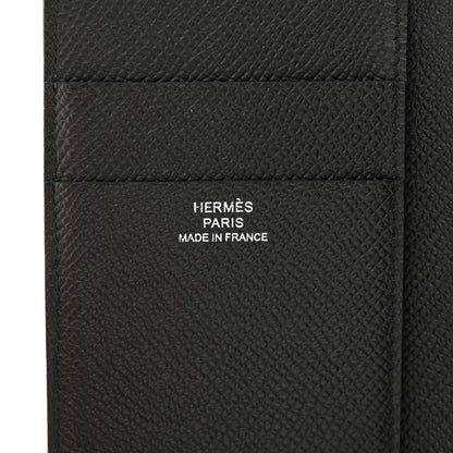 Hermes Epsom Tri-Fold Compact Monochrome Bearn Wallet Black 6 of 7