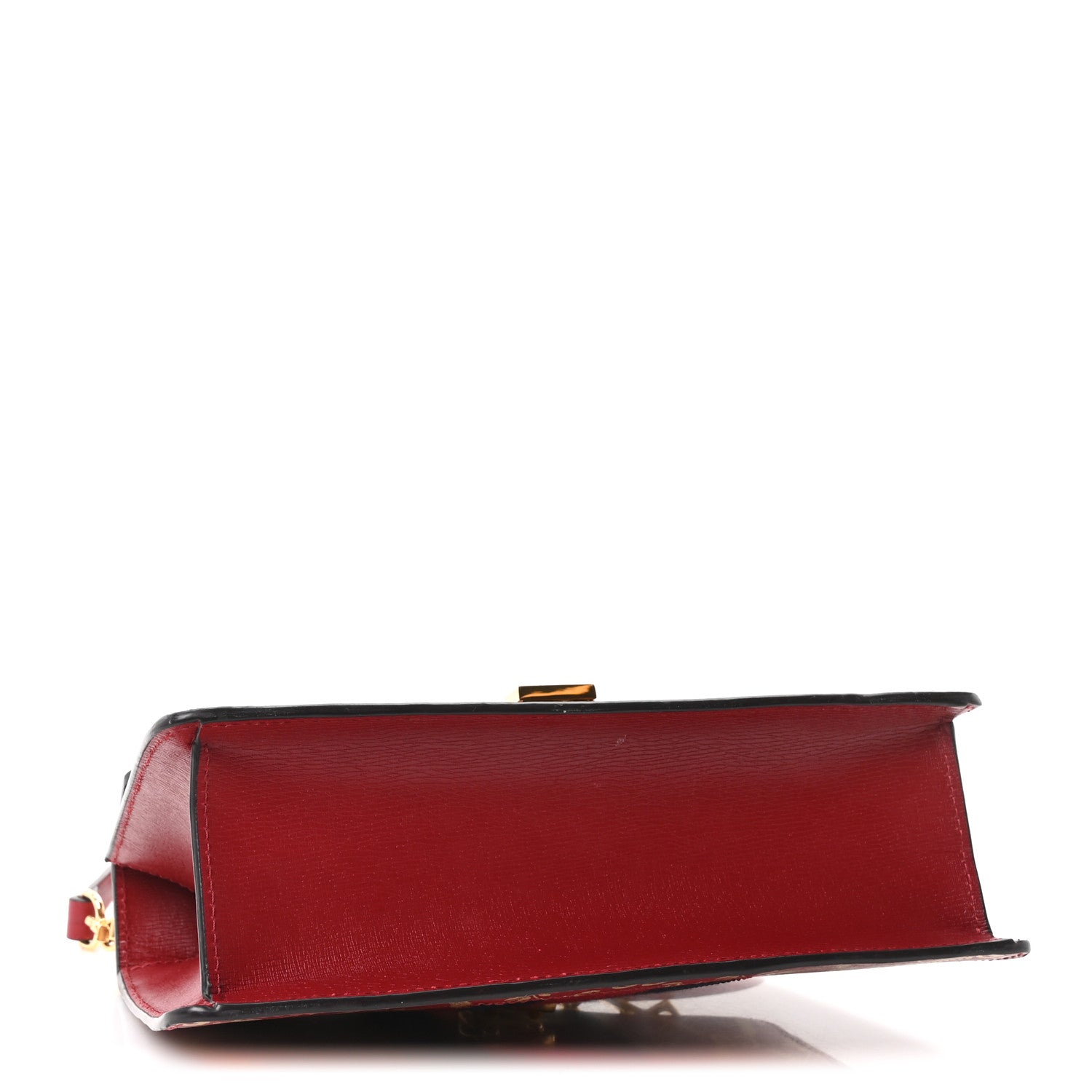 Gucci Textured Calfskin Printed Small Sylvie Shoulder Bag Red 4 of 11