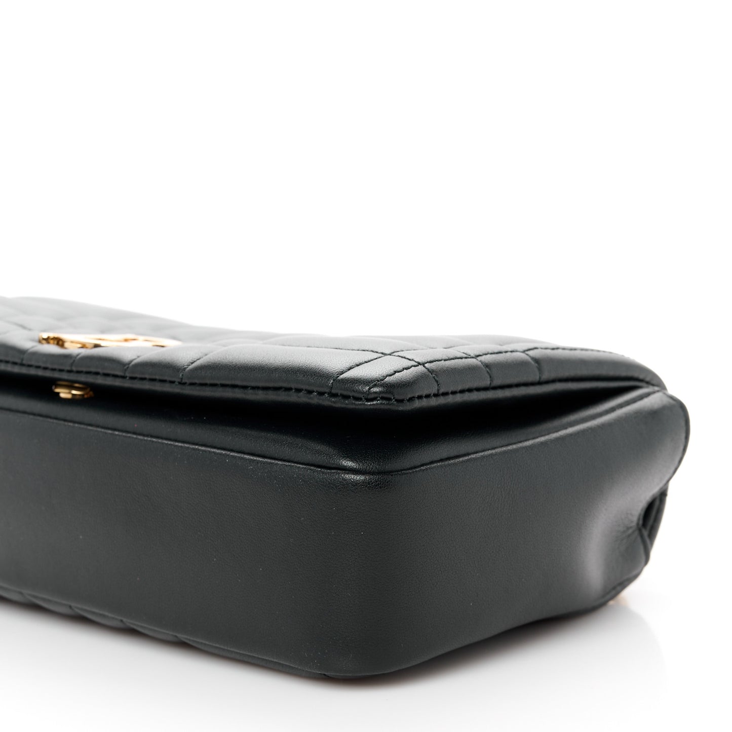 Lambskin Quilted Small Lola Bag Black