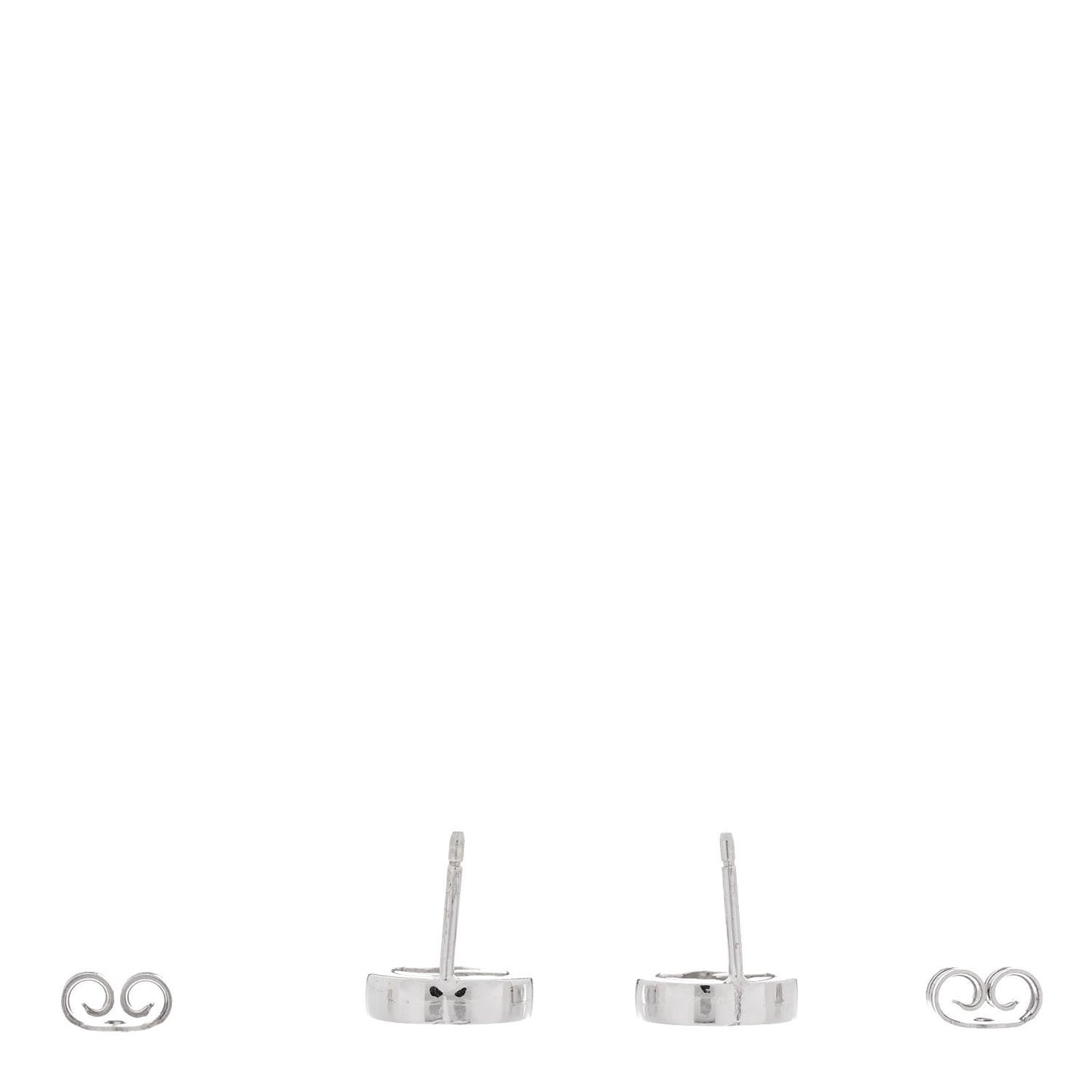 Sterling Silver Interlocking GG Stud Earrings