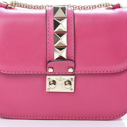 Valentino Garavani Vitello Small Glam Lock Rockstud Flap Pop Fuxia 7 of 10